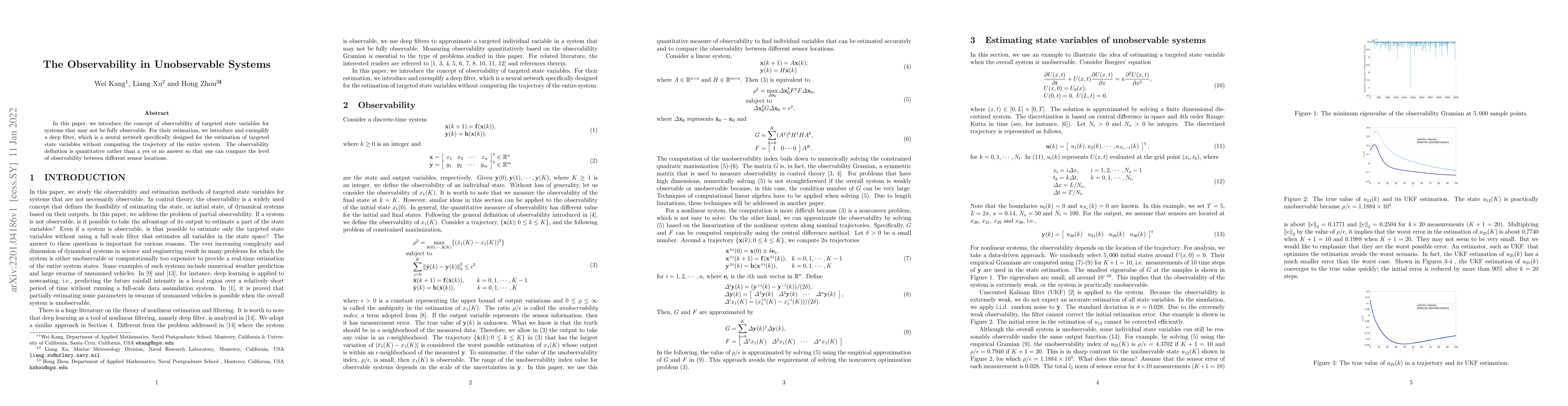 Thumbnail for The Observability in Unobservable Systems