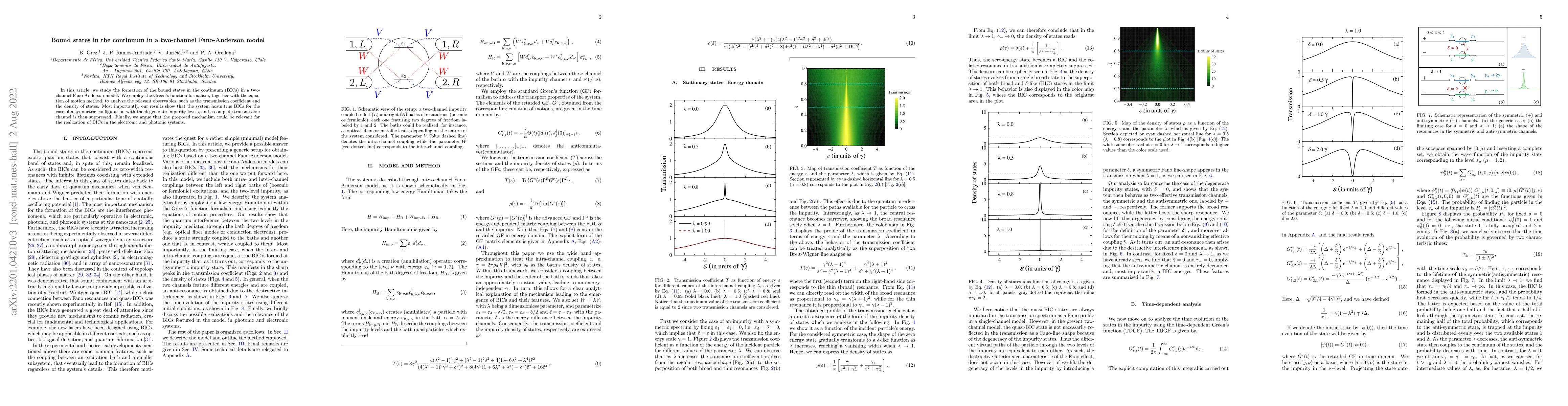 Thumbnail for Bound states in the continuum in a two-channel Fano-Anderson model