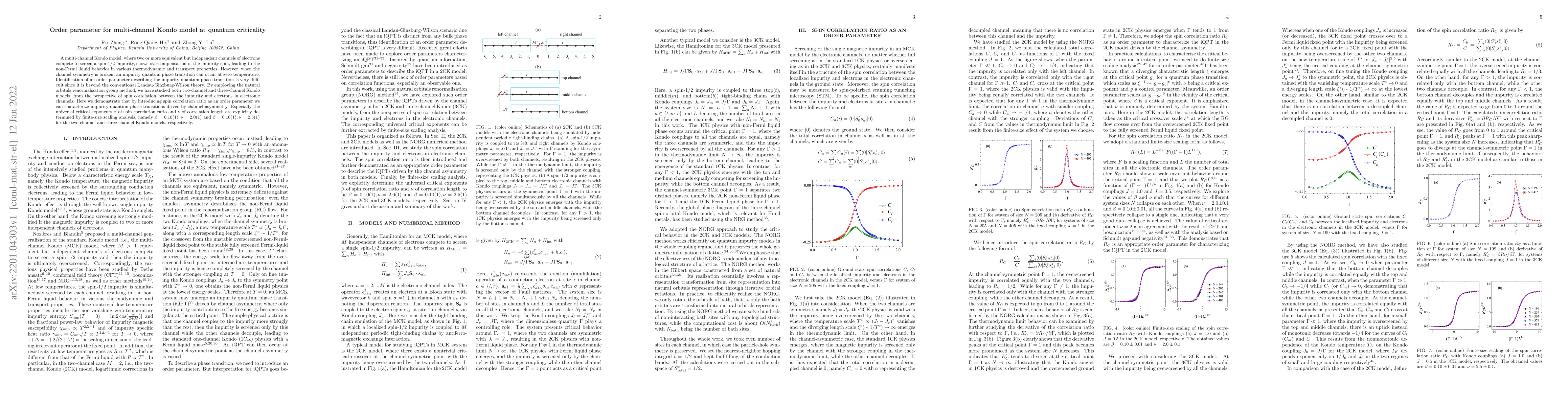 Thumbnail for Order parameter for the multichannel Kondo model at quantum criticality