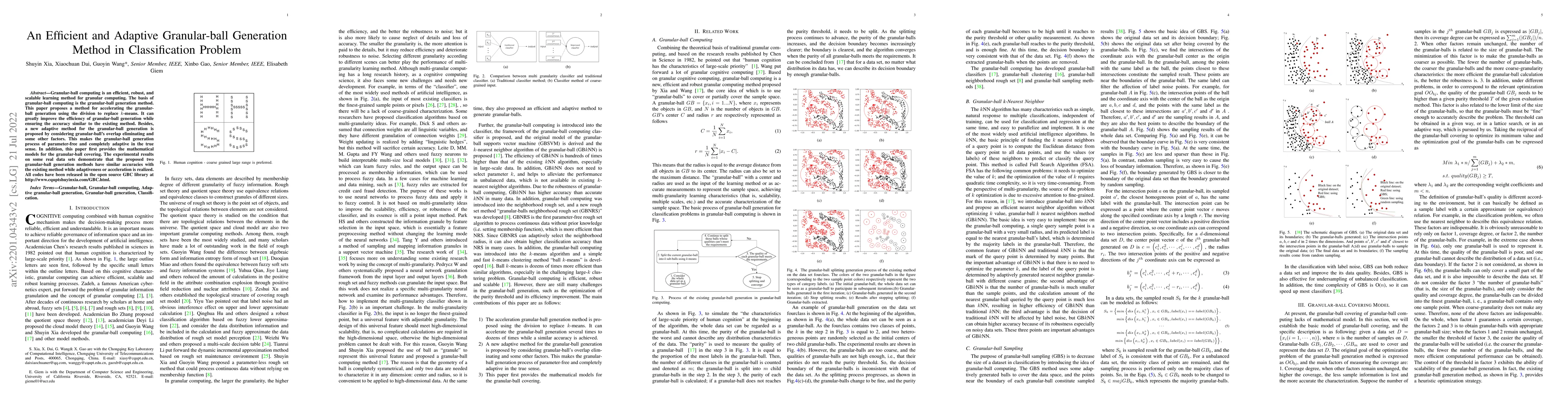 Thumbnail for An Efficient and Adaptive Granular-ball Generation Method in
  Classification Problem