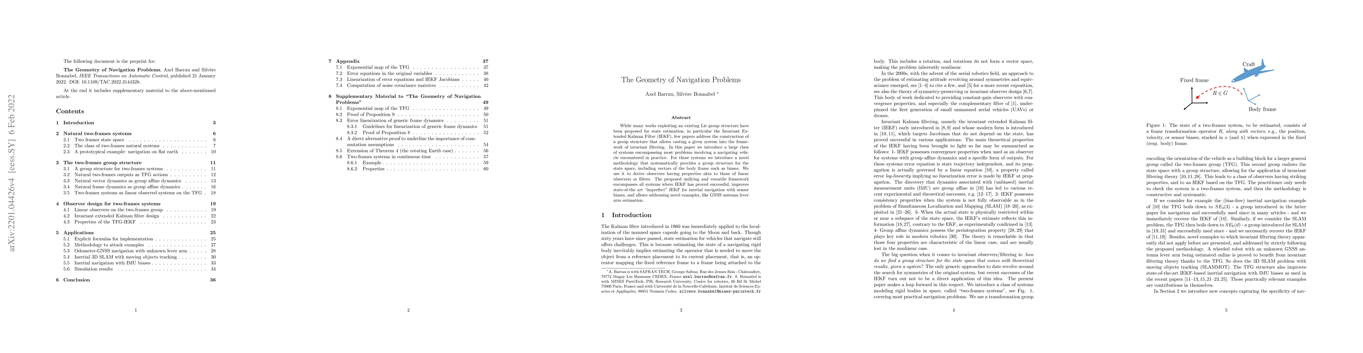 Thumbnail for The Geometry of Navigation Problems
