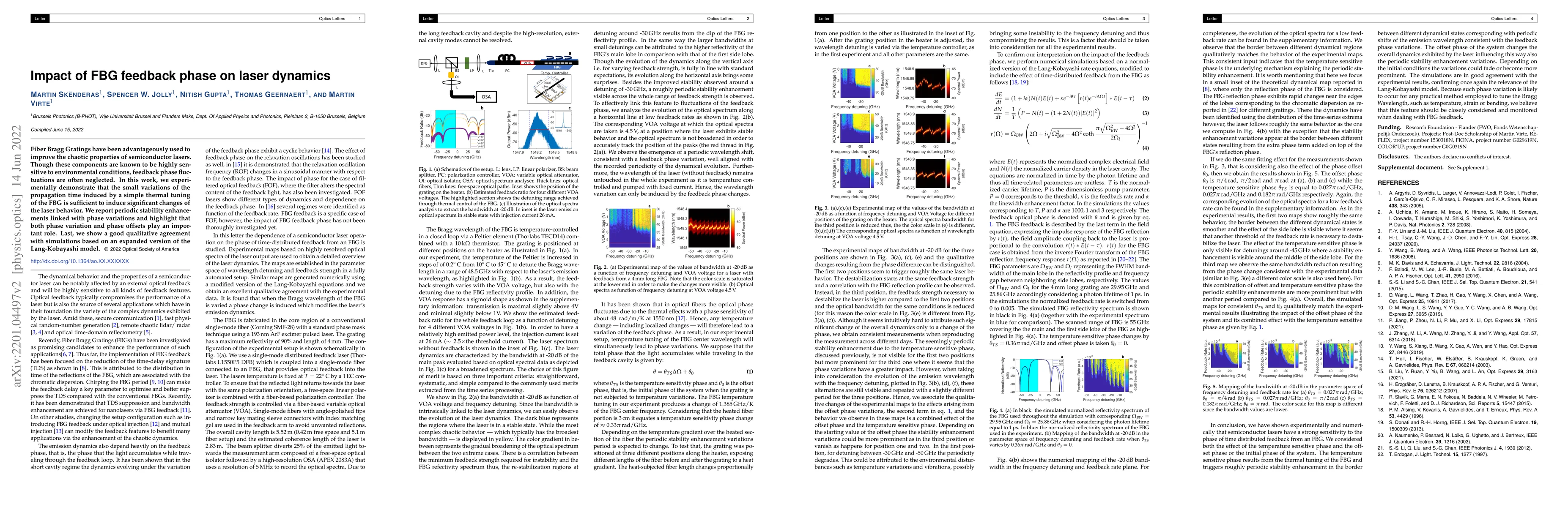 Thumbnail for Impact of FBG feedback phase on laser dynamics