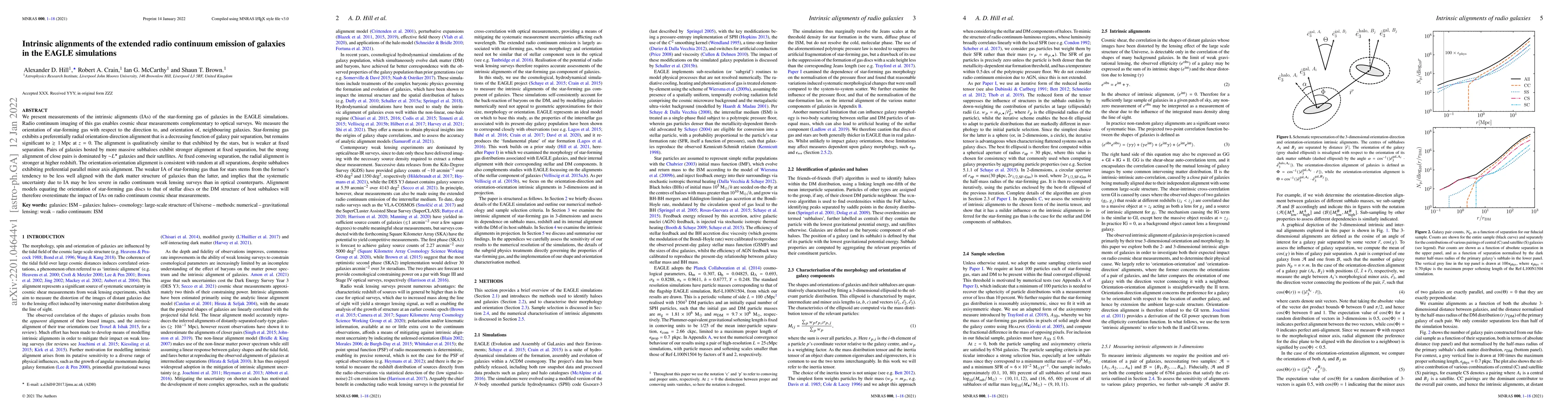 Thumbnail for Intrinsic alignments of the extended radio continuum emission of
  galaxies in the EAGLE simulations