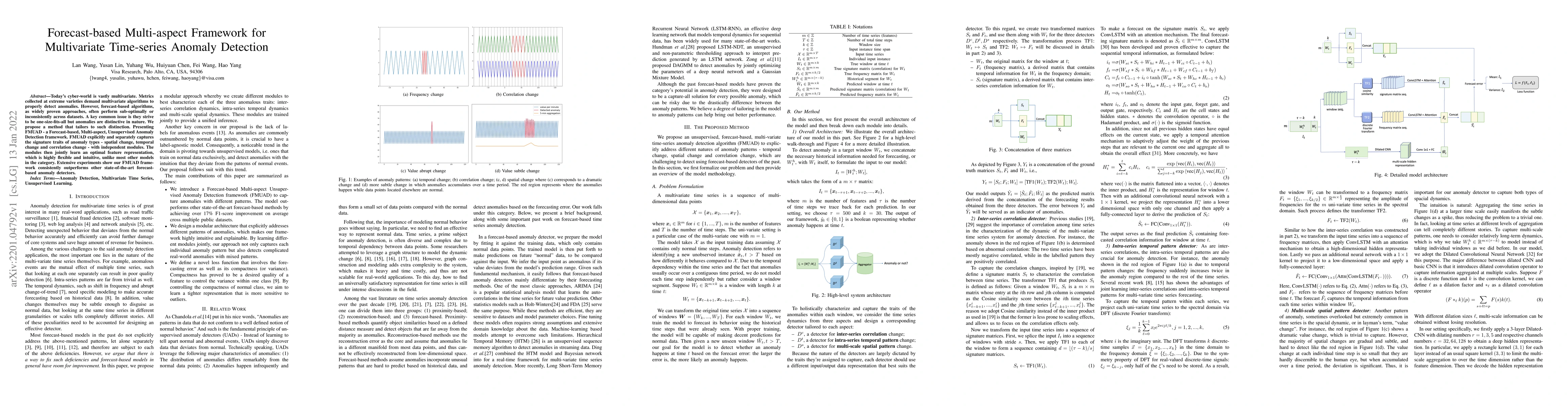 Thumbnail for Forecast-based Multi-aspect Framework for Multivariate Time-series
  Anomaly Detection