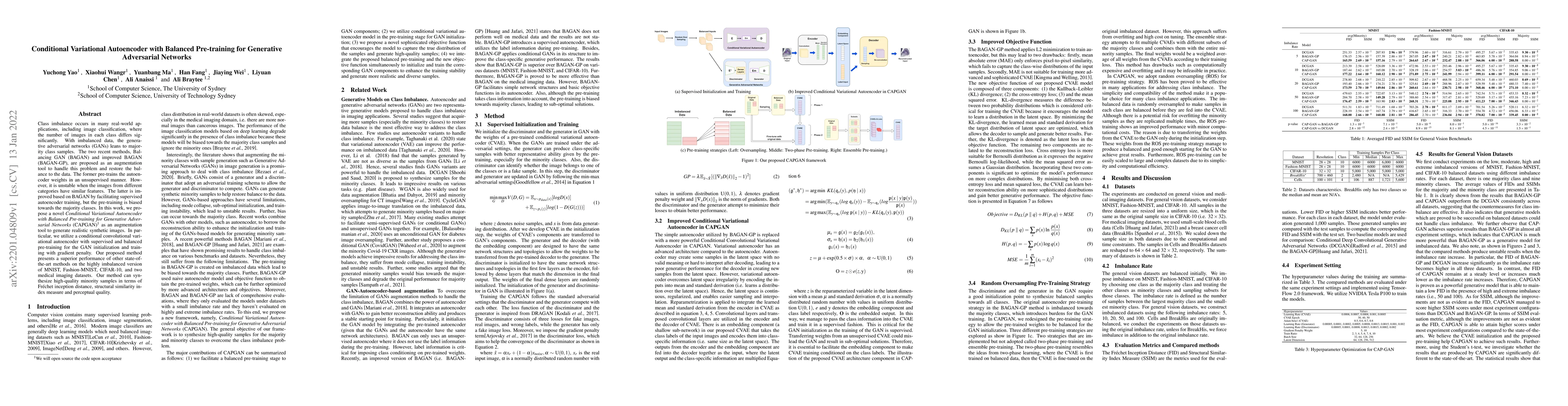 Thumbnail for Conditional Variational Autoencoder with Balanced Pre-training for
  Generative Adversarial Networks