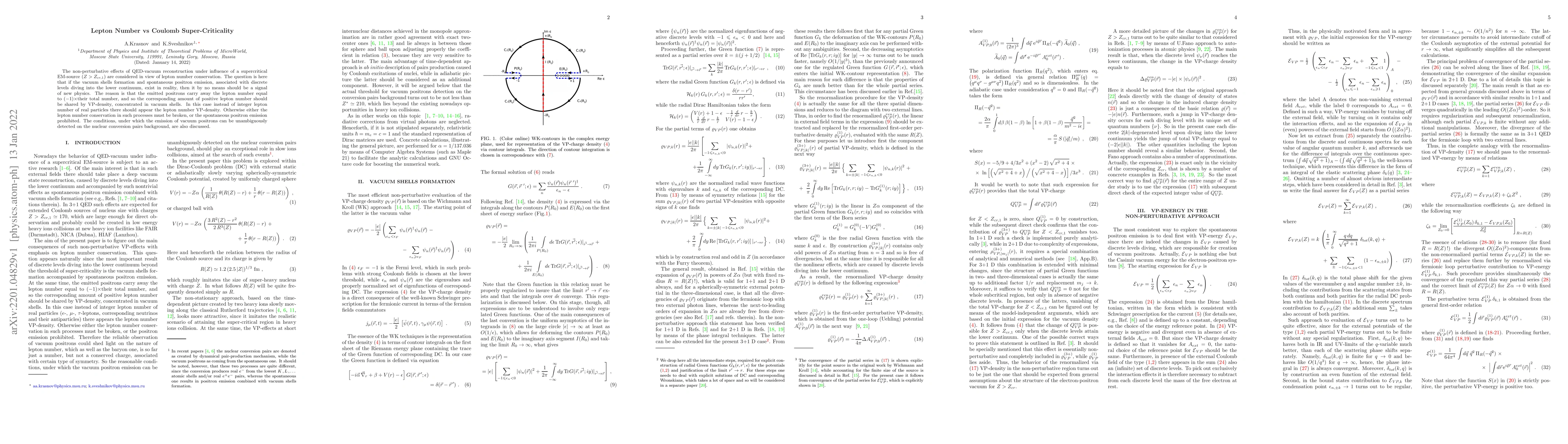 Thumbnail for Lepton Number vs Coulomb Super-Criticality