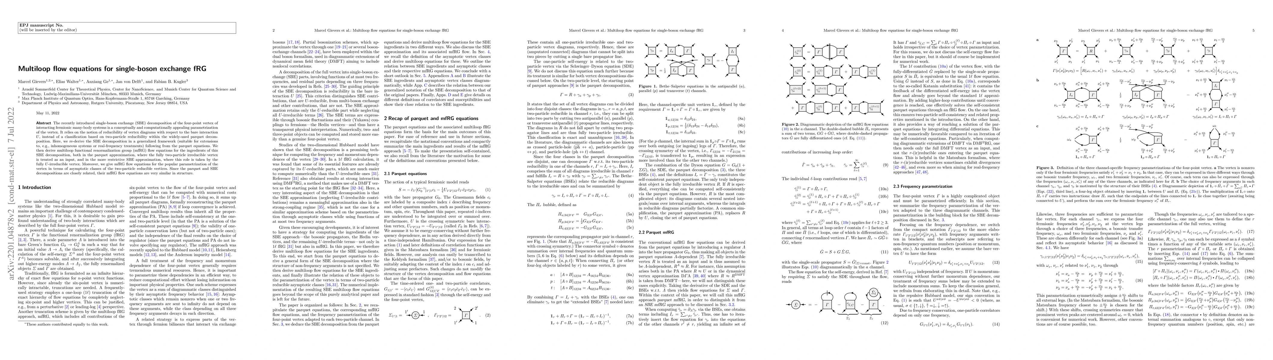 Thumbnail for Multiloop flow equations for single-boson exchange fRG