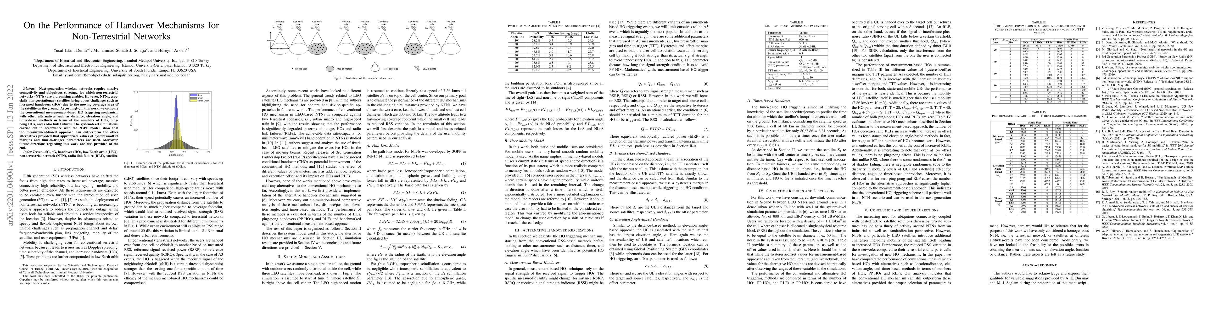 Thumbnail for On the Performance of Handover Mechanisms for Non-Terrestrial Networks