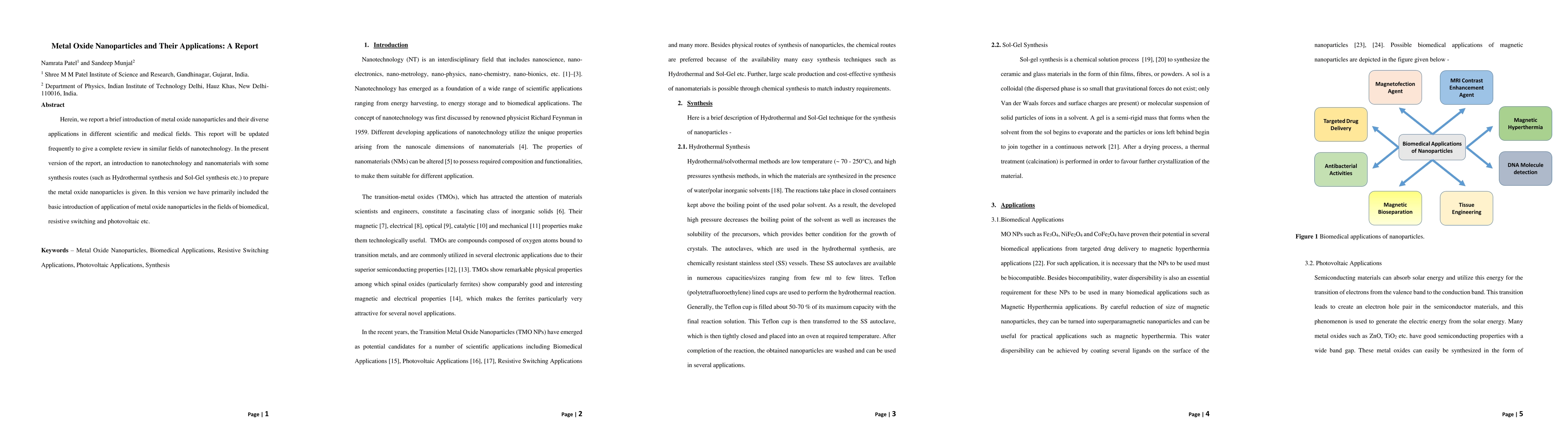 Thumbnail for Metal Oxide Nanoparticles and Their Applications: A Report