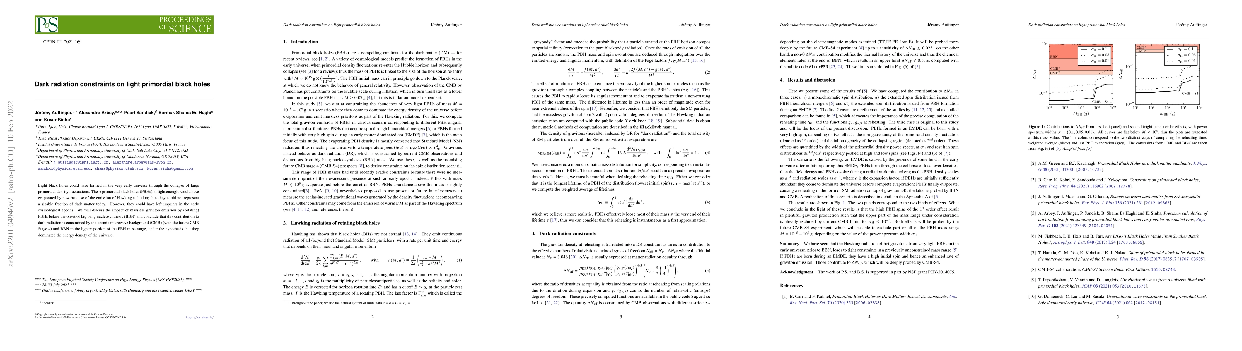 Thumbnail for Dark radiation constraints on light primordial black holes