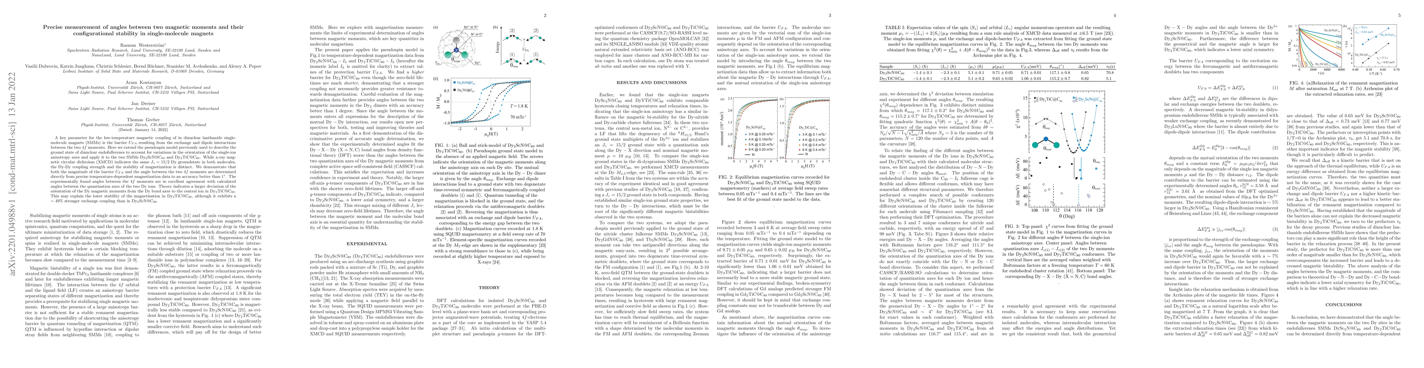 Thumbnail for Precise measurement of angles between two magnetic moments and their
  configurational stability in single-molecule magnets
