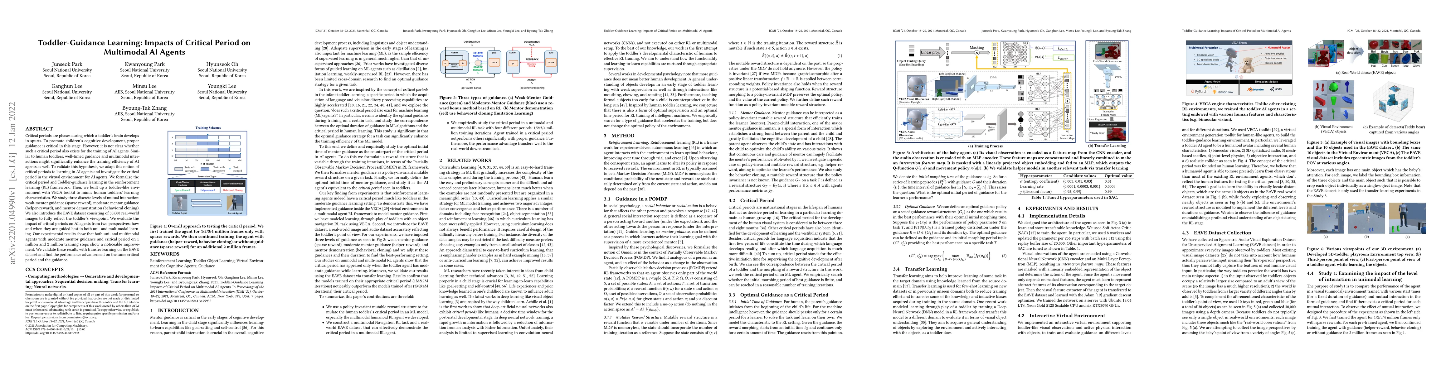 Thumbnail for Toddler-Guidance Learning: Impacts of Critical Period on Multimodal AI
  Agents
