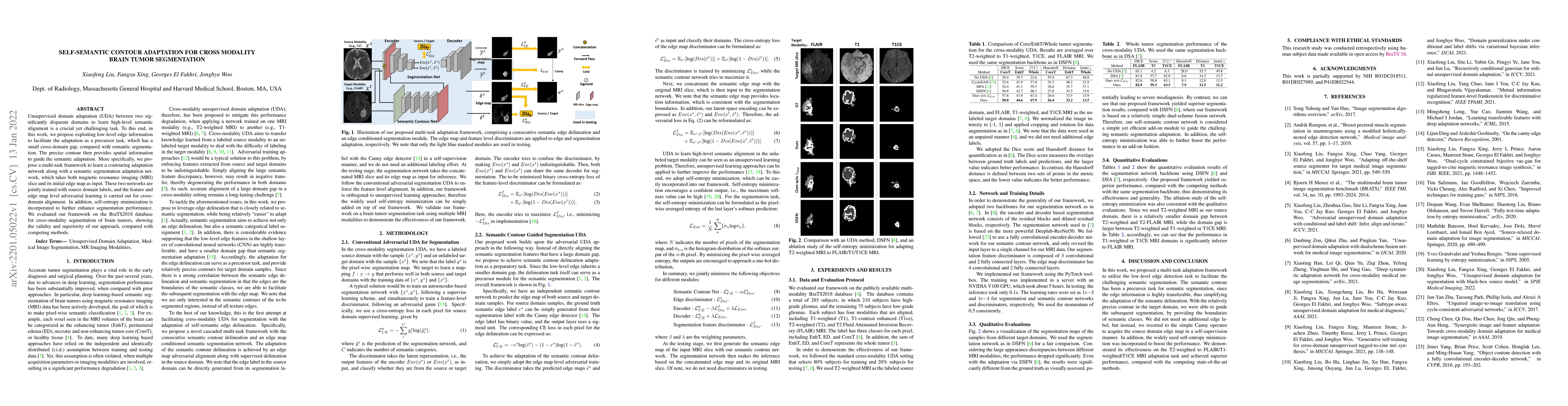 Thumbnail for Self-semantic contour adaptation for cross modality brain tumor
  segmentation