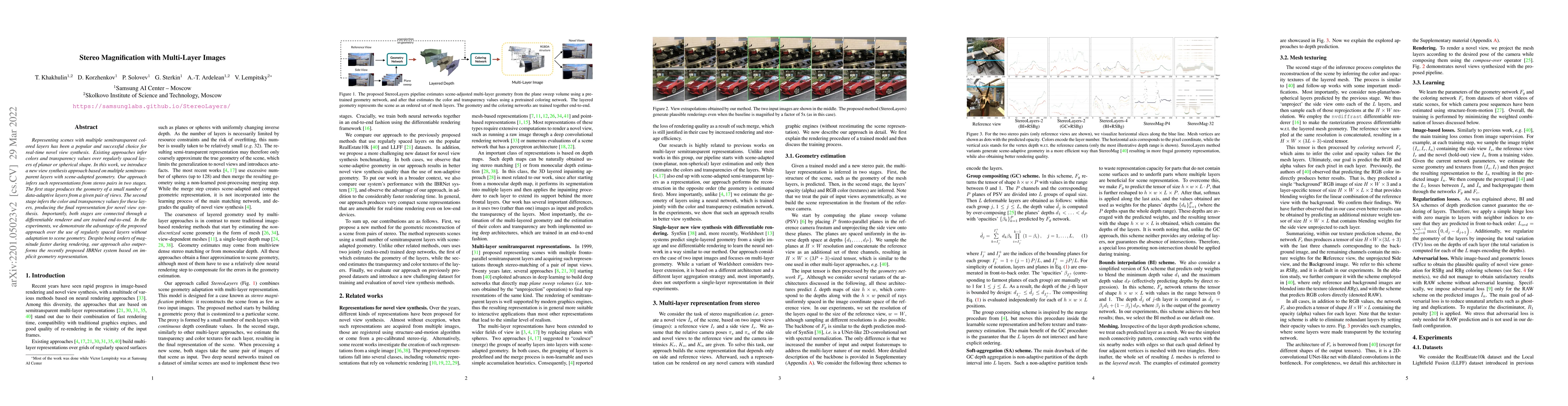 Thumbnail for Stereo Magnification with Multi-Layer Images