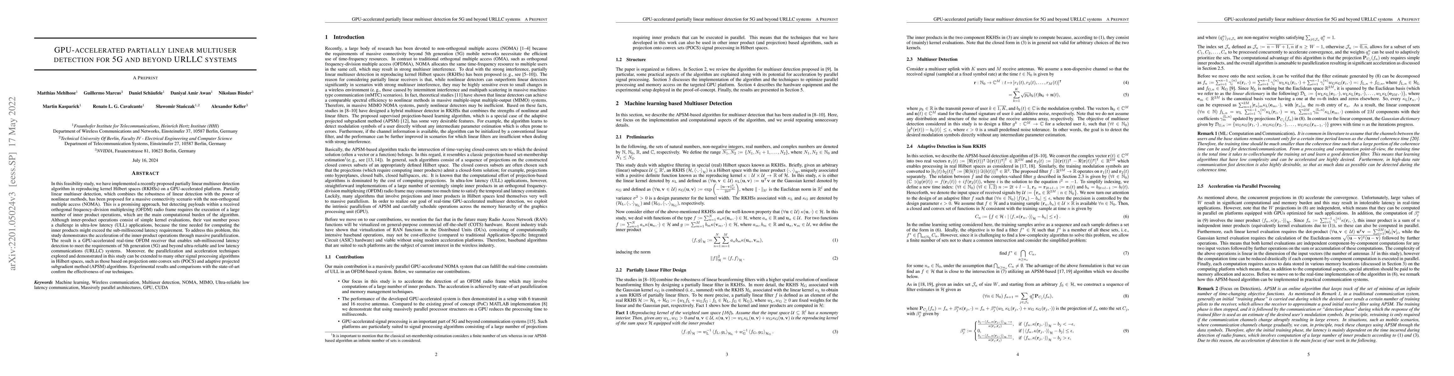 Thumbnail for GPU-accelerated partially linear multiuser detection for 5G and beyond
  URLLC systems