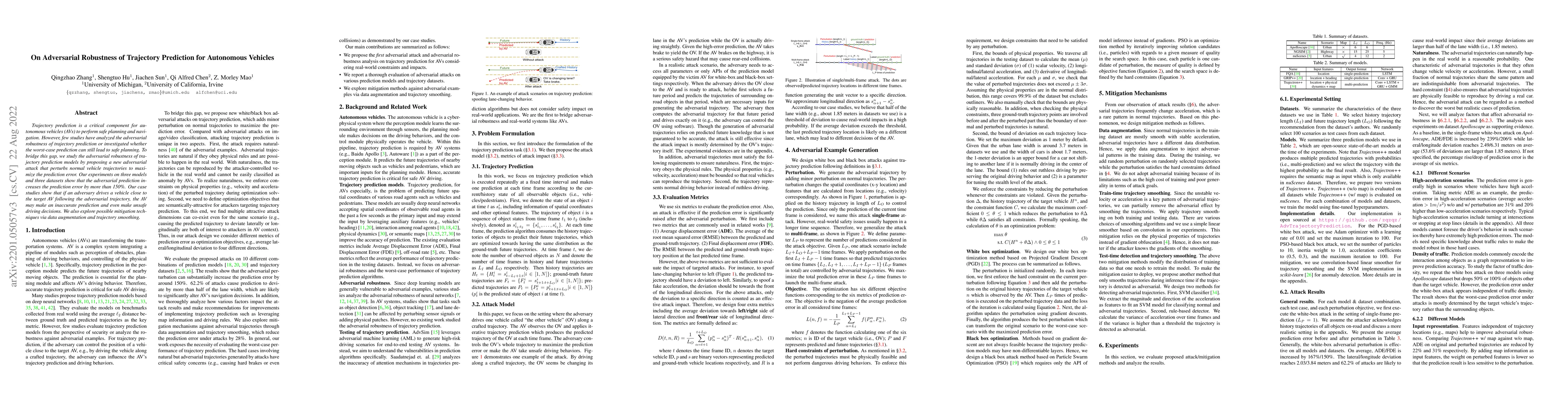 Thumbnail for On Adversarial Robustness of Trajectory Prediction for Autonomous
  Vehicles