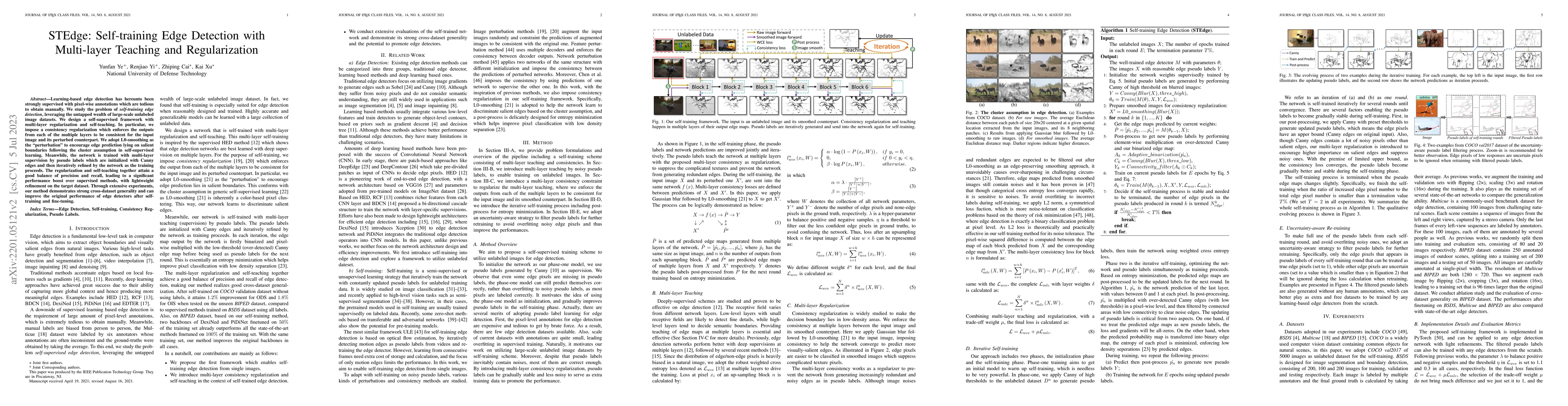 Thumbnail for STEdge: Self-training Edge Detection with Multi-layer Teaching and
  Regularization