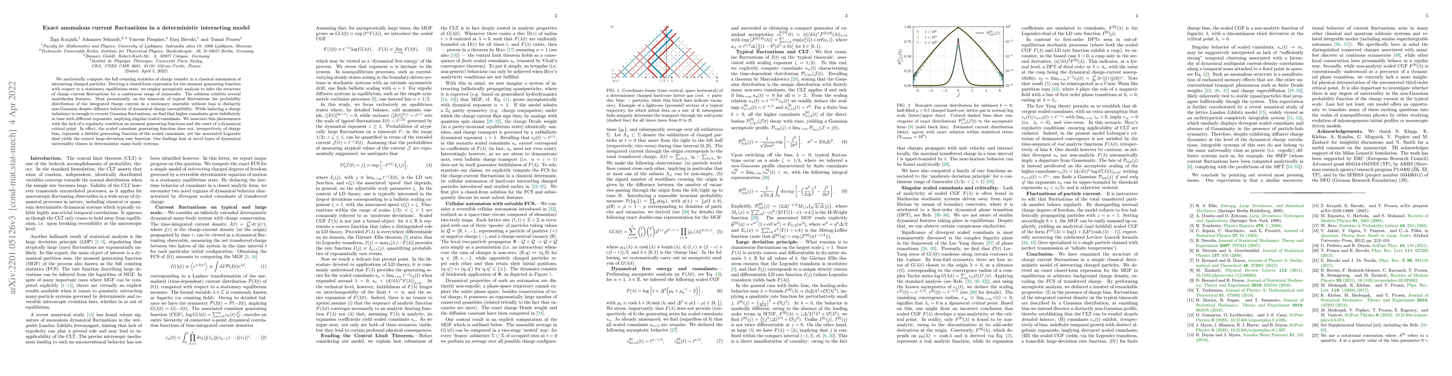 Thumbnail for Exact anomalous current fluctuations in a deterministic interacting
  model