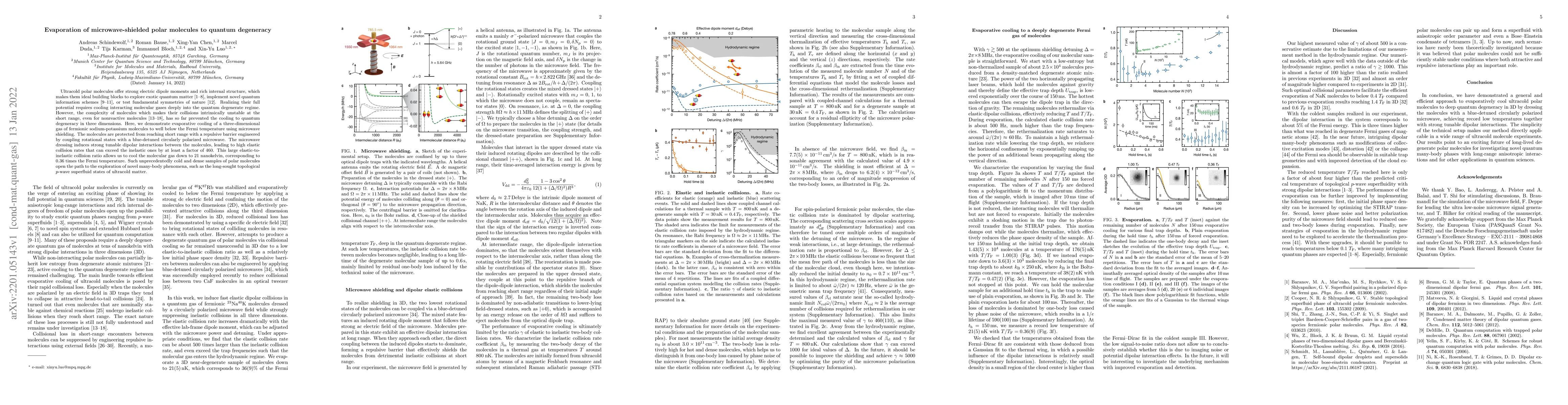 Thumbnail for Evaporation of microwave-shielded polar molecules to quantum degeneracy