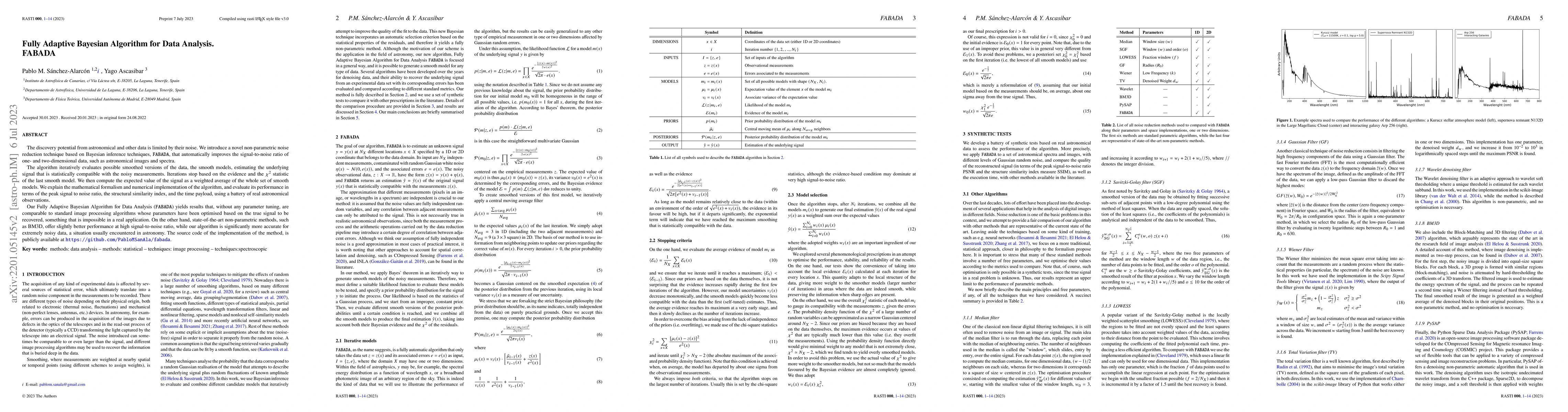 Thumbnail for Fully Adaptive Bayesian Algorithm for Data Analysis, FABADA