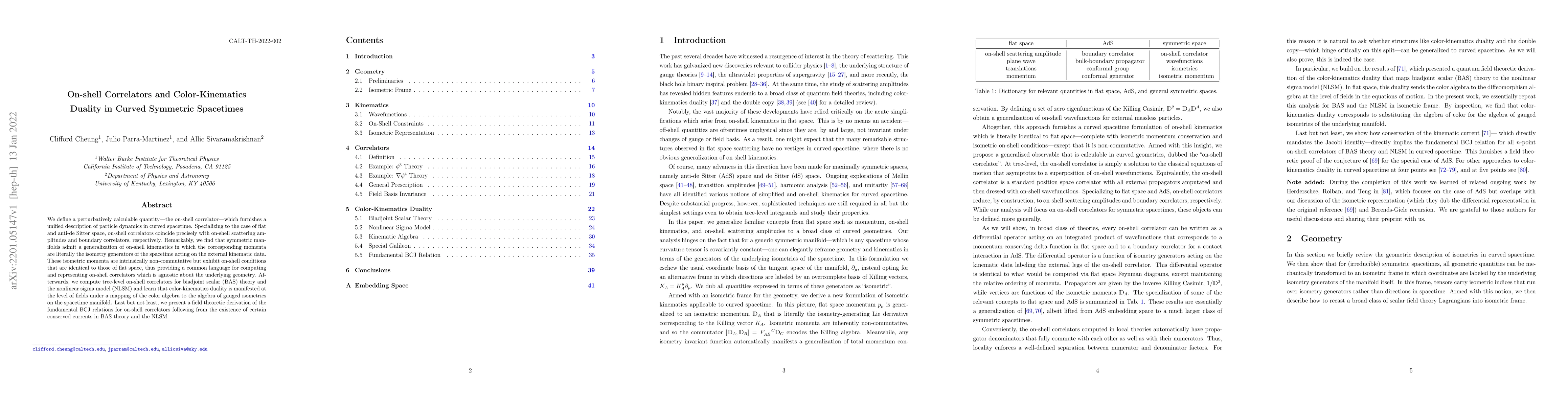 Thumbnail for On-shell Correlators and Color-Kinematics Duality in Curved Symmetric
  Spacetimes