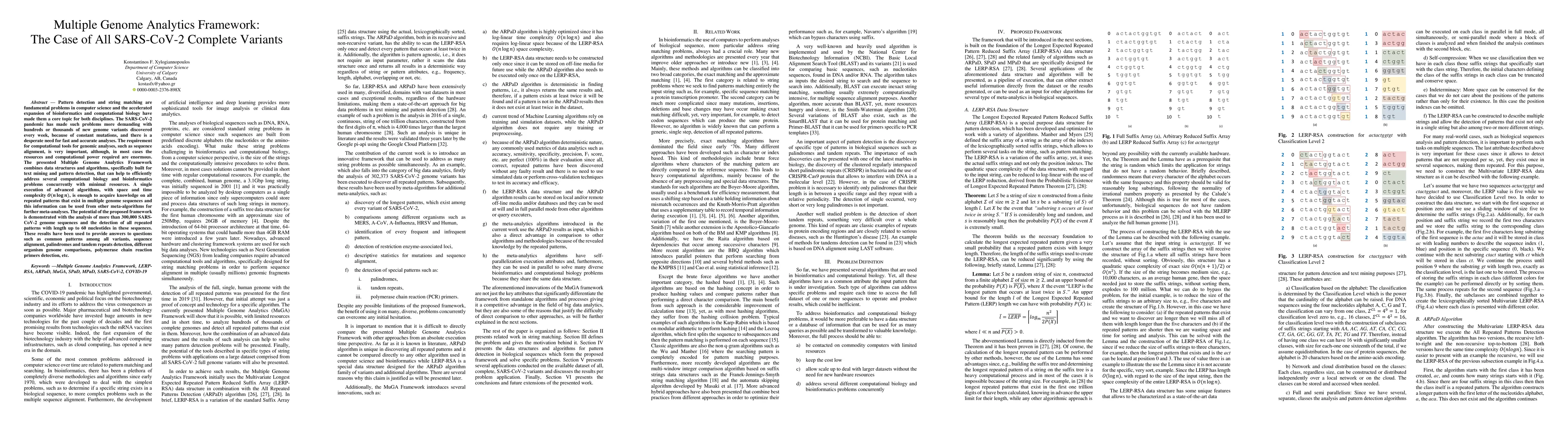 Thumbnail for Multiple Genome Analytics Framework: The Case of All SARS-CoV-2 Complete
  Variants