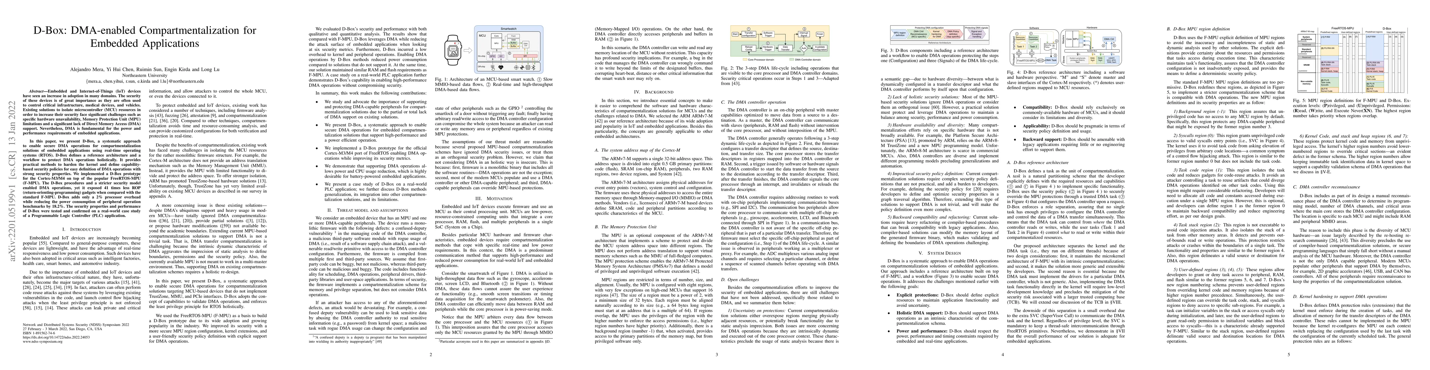 Thumbnail for D-Box: DMA-enabled Compartmentalization for Embedded Applications
