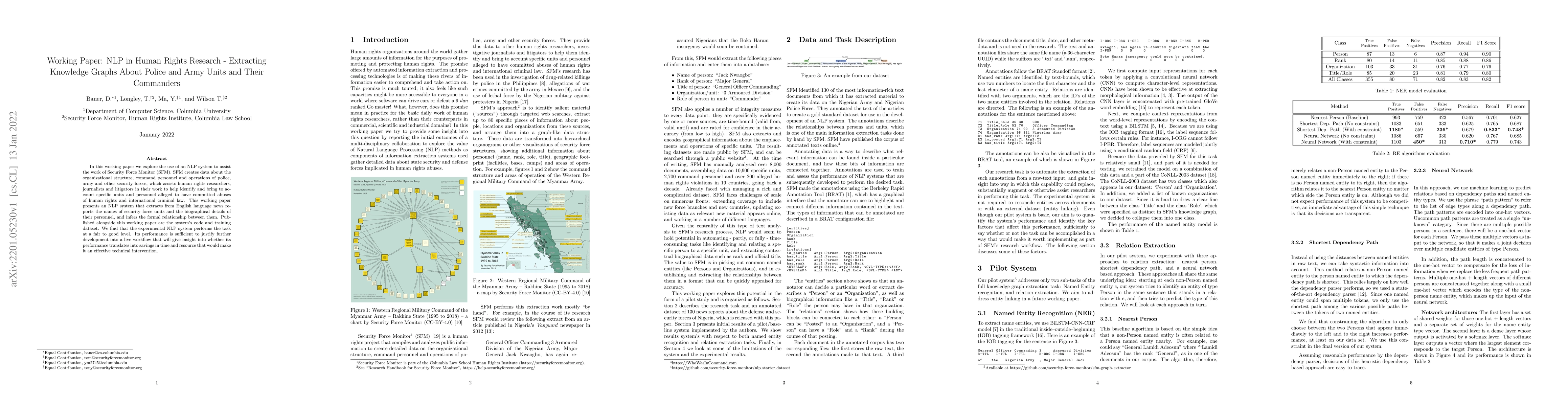 Thumbnail for NLP in Human Rights Research -- Extracting Knowledge Graphs About Police
  and Army Units and Their Commanders