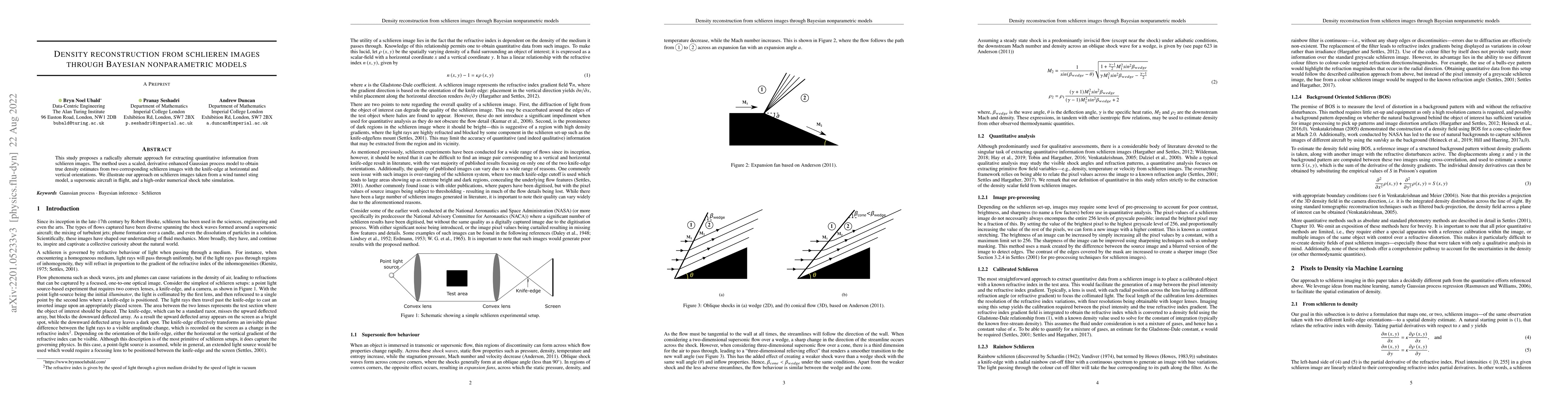 Thumbnail for Density reconstruction from schlieren images through Bayesian
  nonparametric models