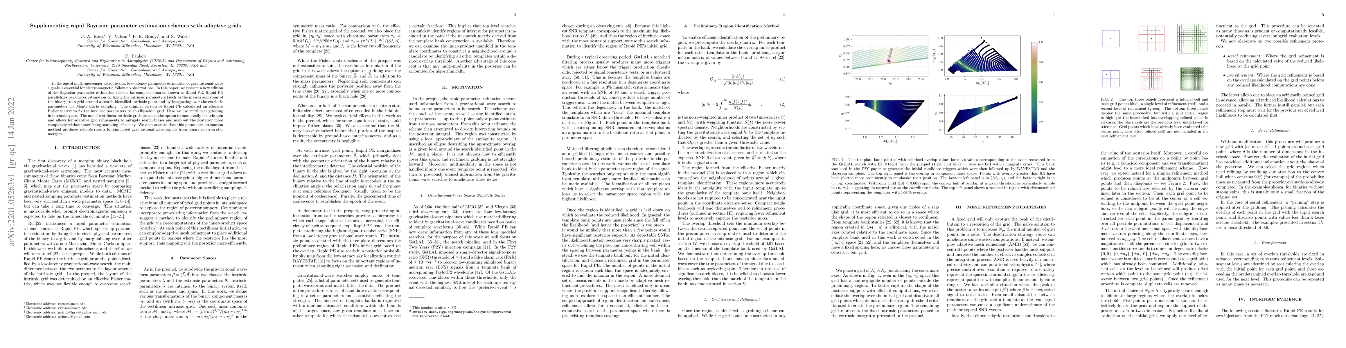 Thumbnail for Supplementing rapid Bayesian parameter estimation schemes with adaptive
  grids