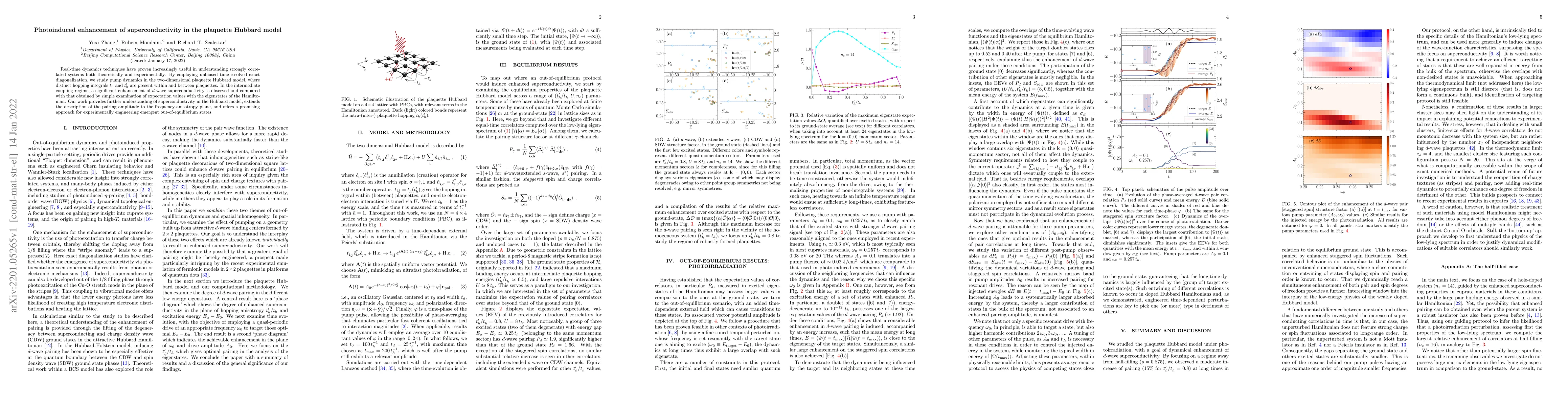 Thumbnail for Photoinduced enhancement of superconductivity in the plaquette Hubbard
  model