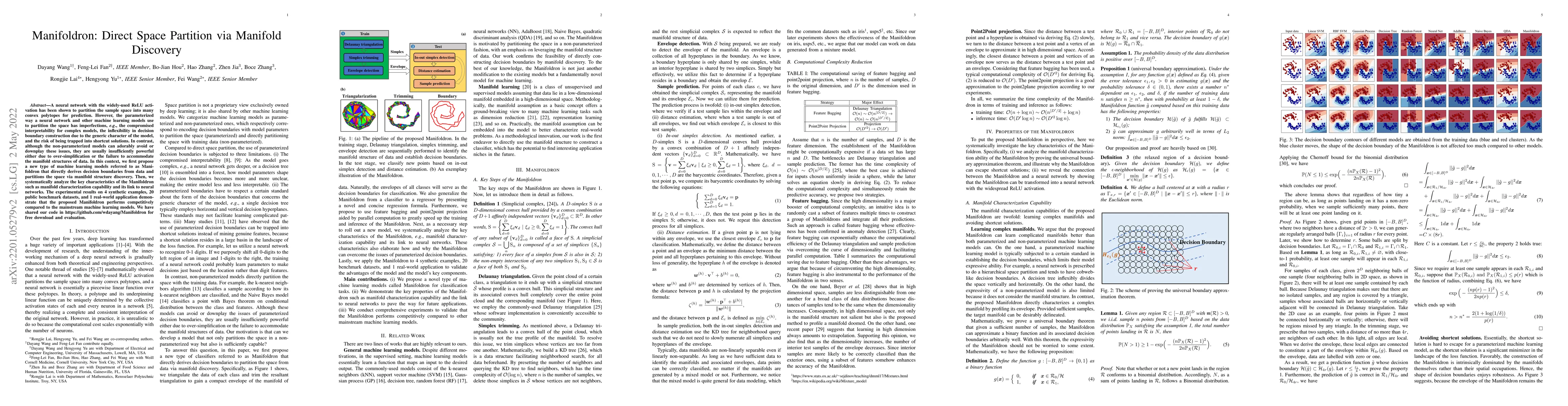Thumbnail for Manifoldron: Direct Space Partition via Manifold Discovery