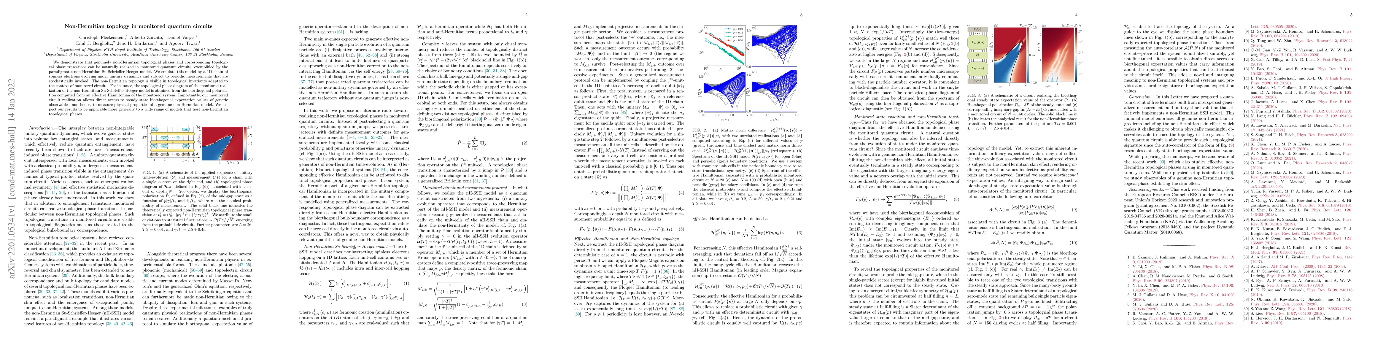 Thumbnail for Non-Hermitian topology in monitored quantum circuits