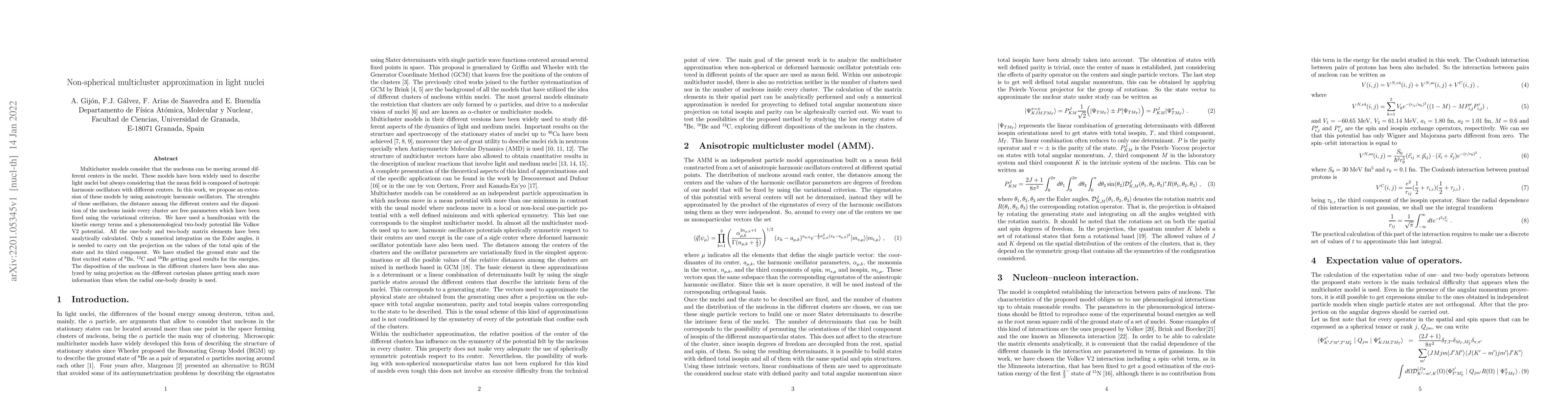 Thumbnail for Anisotropic multicluster model in light nuclei