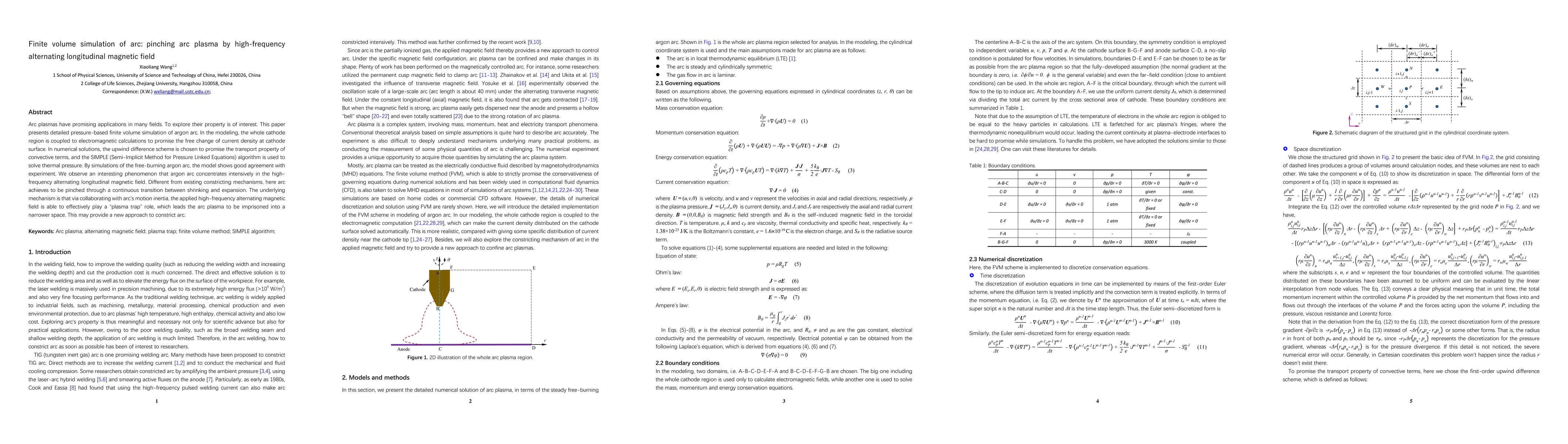 Thumbnail for Finite volume simulation of arc: pinching arc plasma by high-frequency
  alternating longitudinal magnetic field