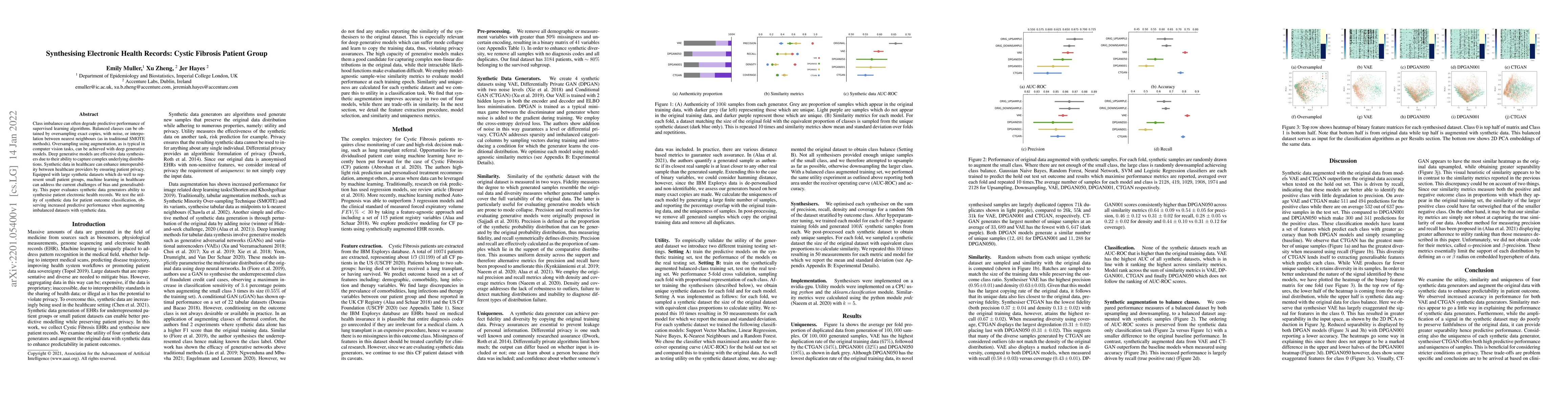 Thumbnail for Synthesising Electronic Health Records: Cystic Fibrosis Patient Group
