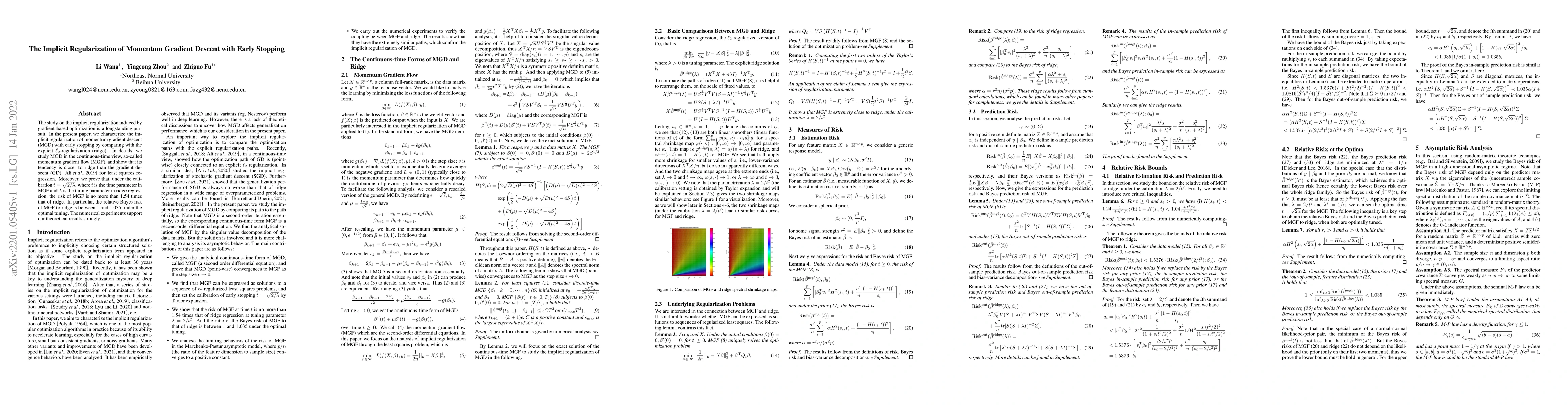 Thumbnail for The Implicit Regularization of Momentum Gradient Descent with Early
  Stopping