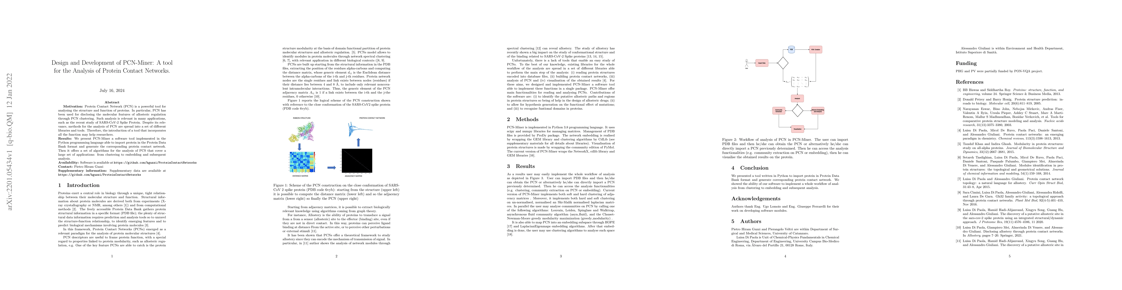 Thumbnail for Design and Development of PCN-Miner: A tool for the Analysis of Protein
  Contact Networks