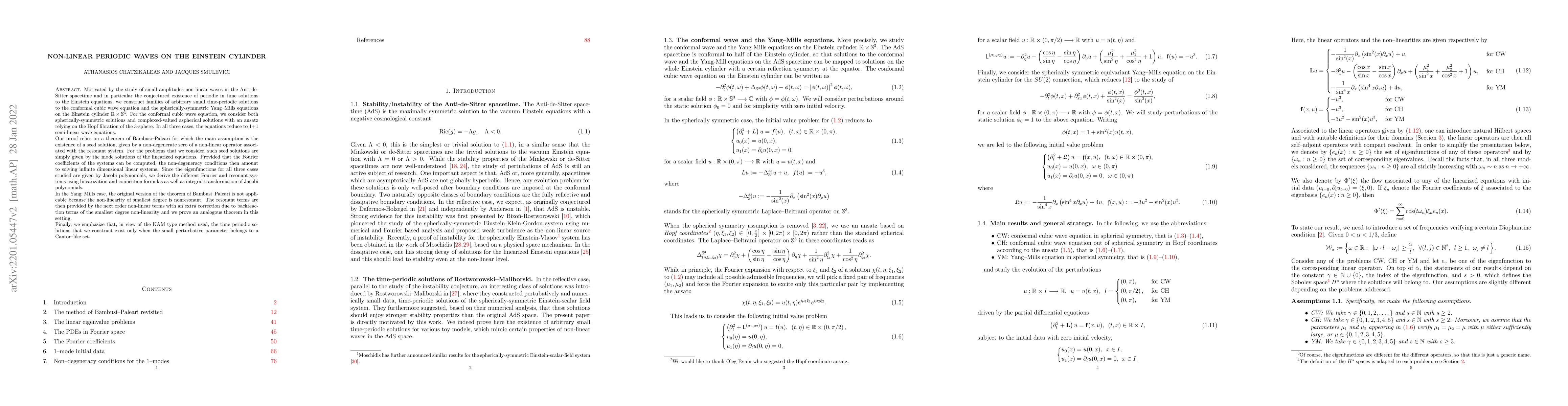 Thumbnail for Non-linear periodic waves on the Einstein cylinder