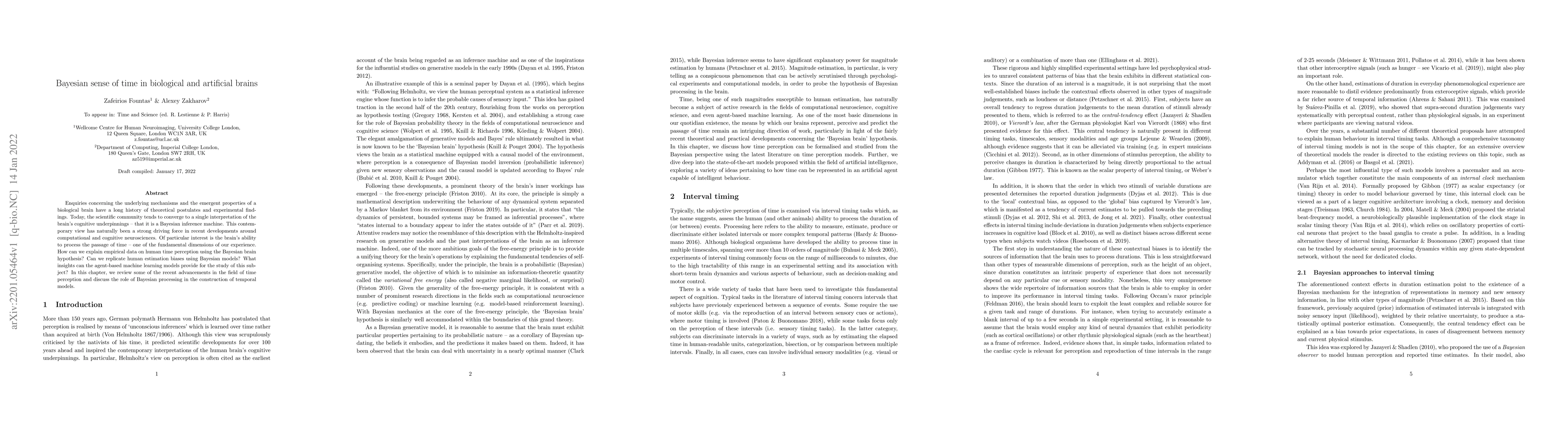 Thumbnail for Bayesian sense of time in biological and artificial brains
