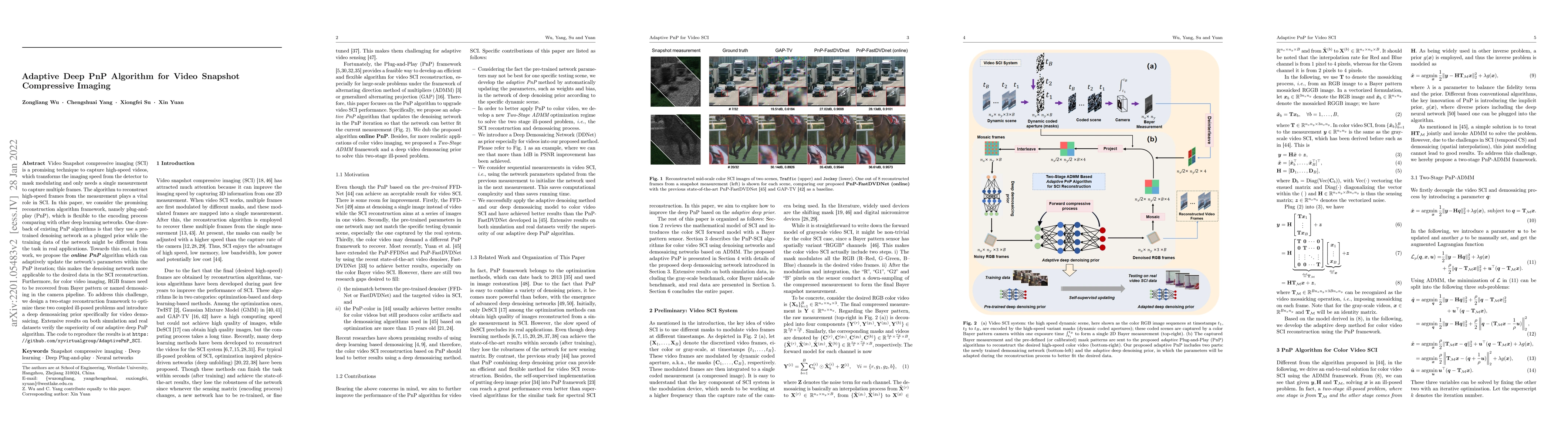 Thumbnail for Adaptive Deep PnP Algorithm for Video Snapshot Compressive Imaging