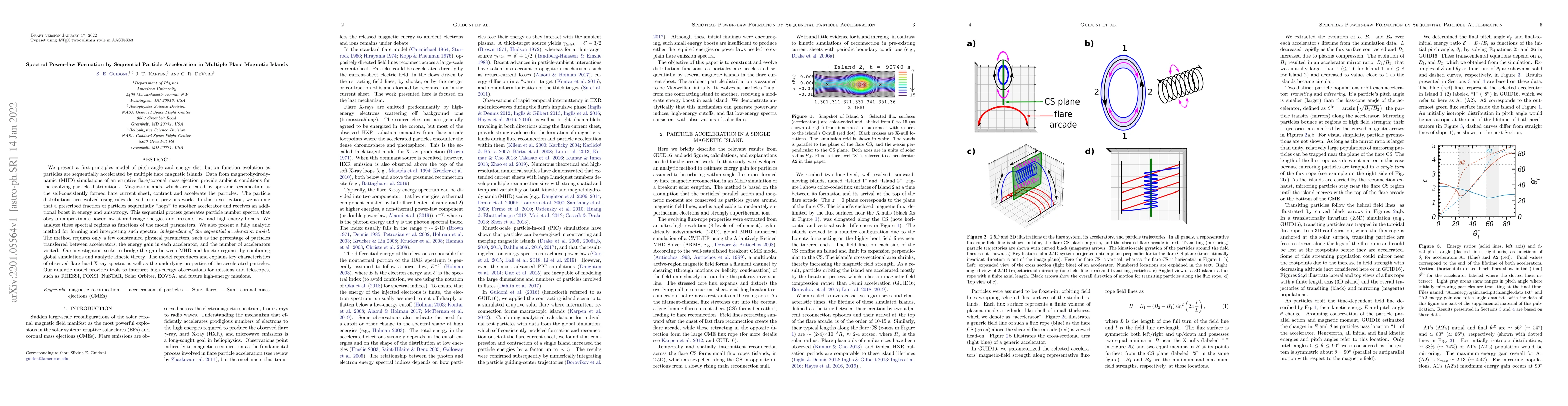 Thumbnail for Spectral Power-law Formation by Sequential Particle Acceleration in
  Multiple Flare Magnetic Islands