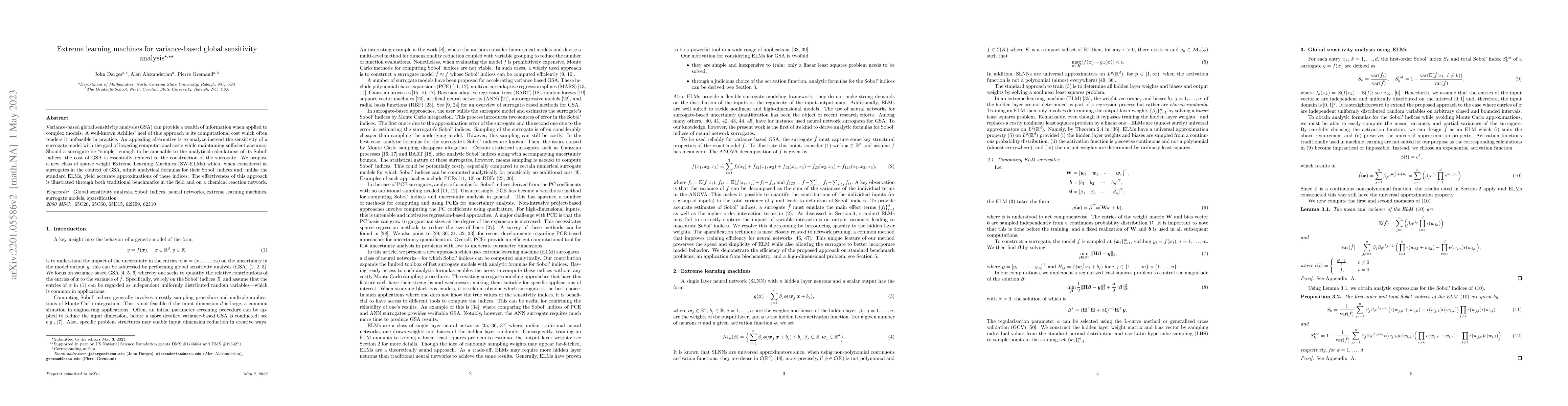 Thumbnail for Extreme learning machines for variance-based global sensitivity analysis