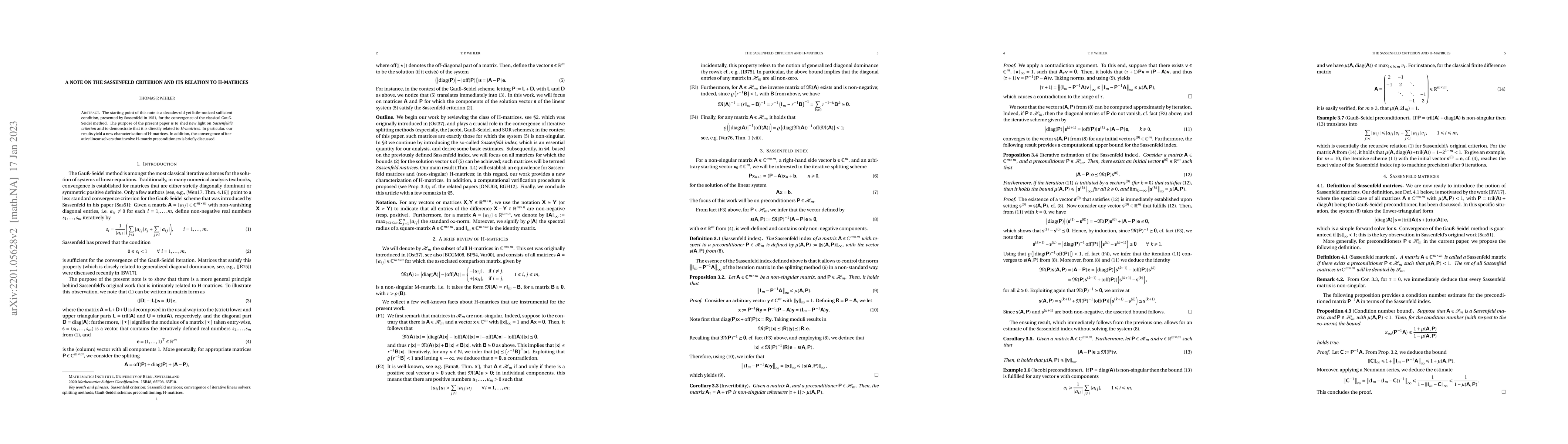 Thumbnail for A note on the Sassenfeld criterion and its relation to H-matrices