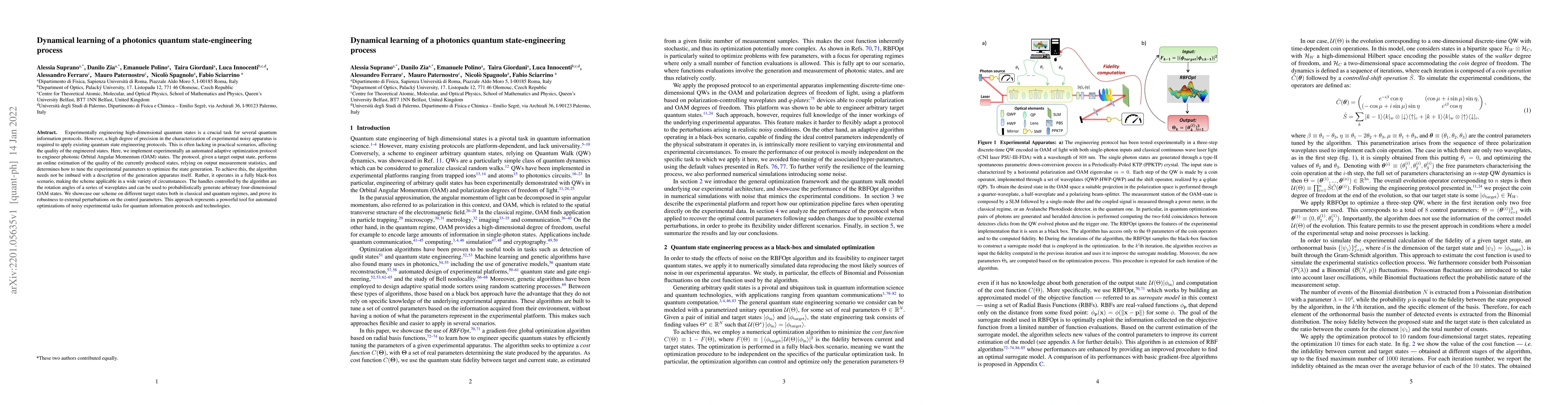 Thumbnail for Dynamical learning of a photonics quantum-state engineering process