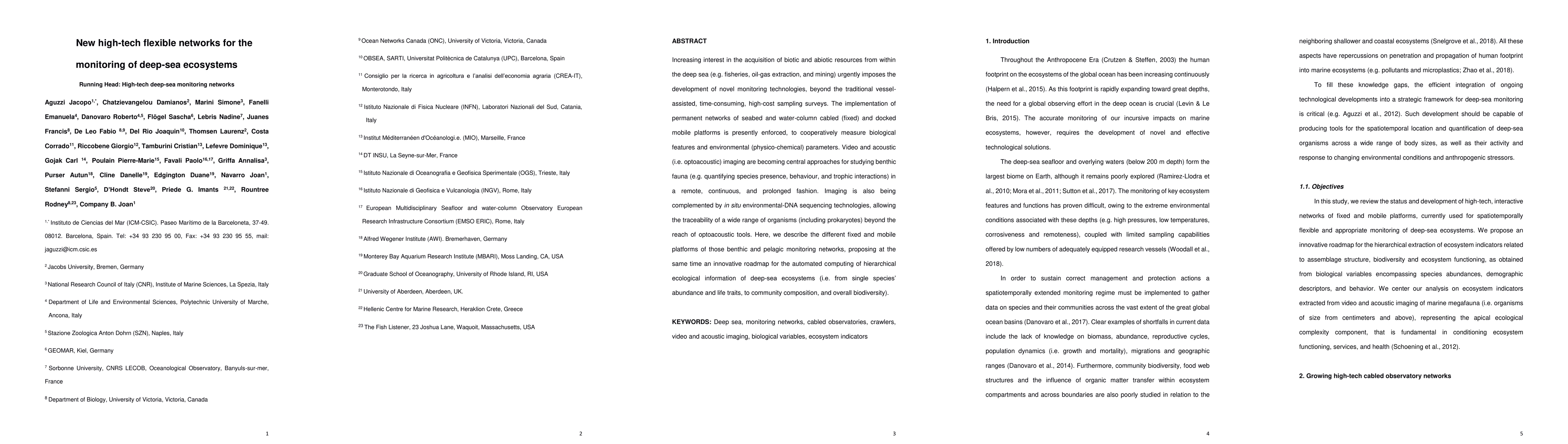 Thumbnail for New high-tech flexible networks for the monitoring of deep-sea
  ecosystems