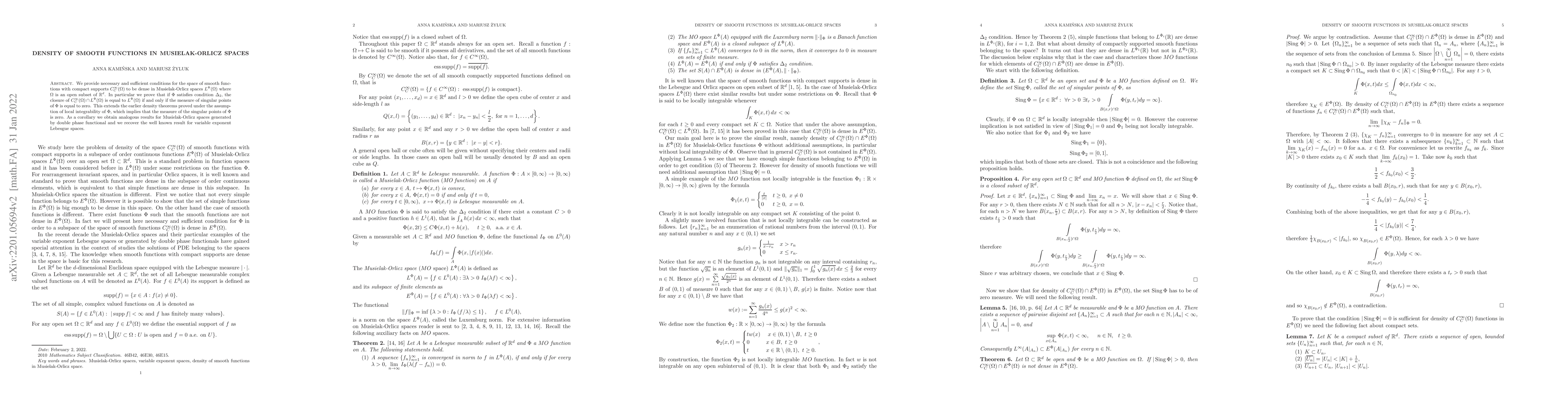 Thumbnail for Density of smooth functions in Musielak-Orlicz spaces
