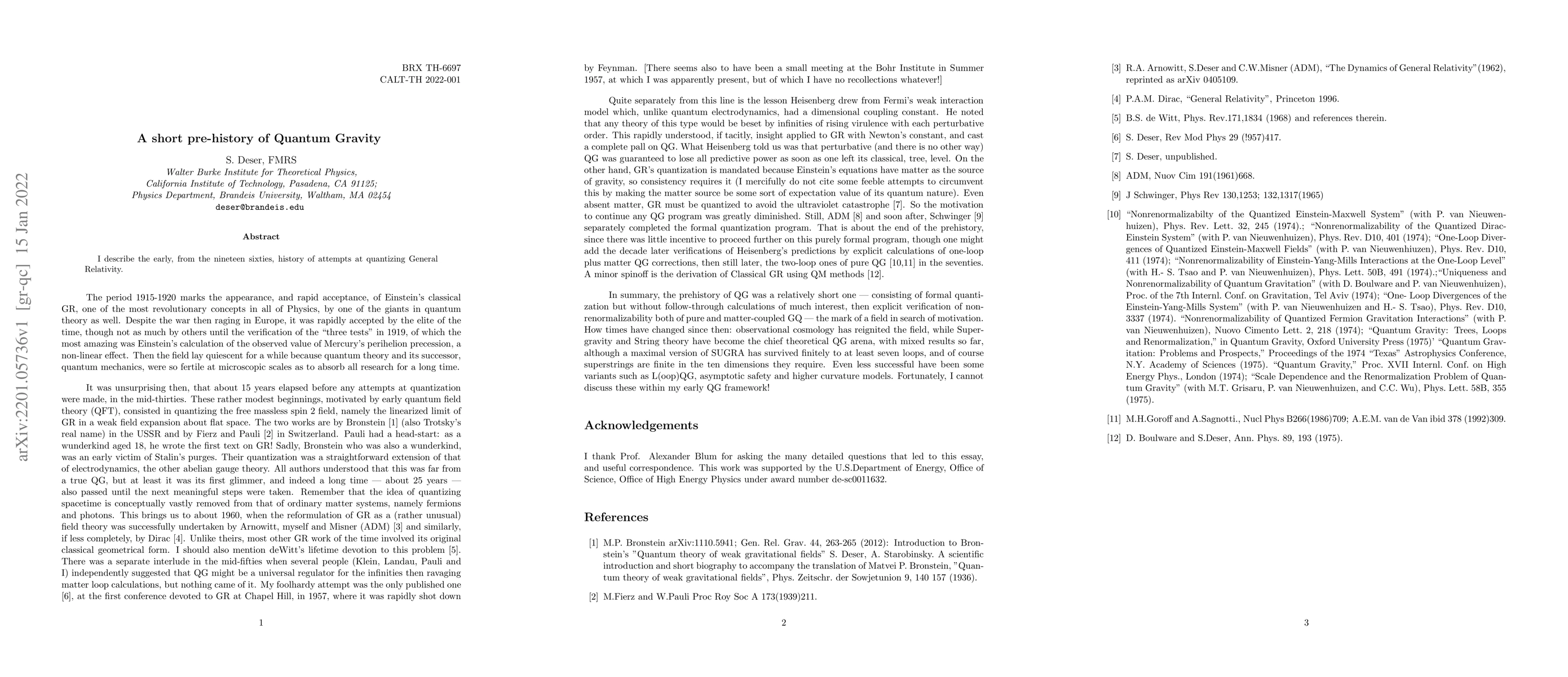 Thumbnail for A short pre-history of Quantum Gravity