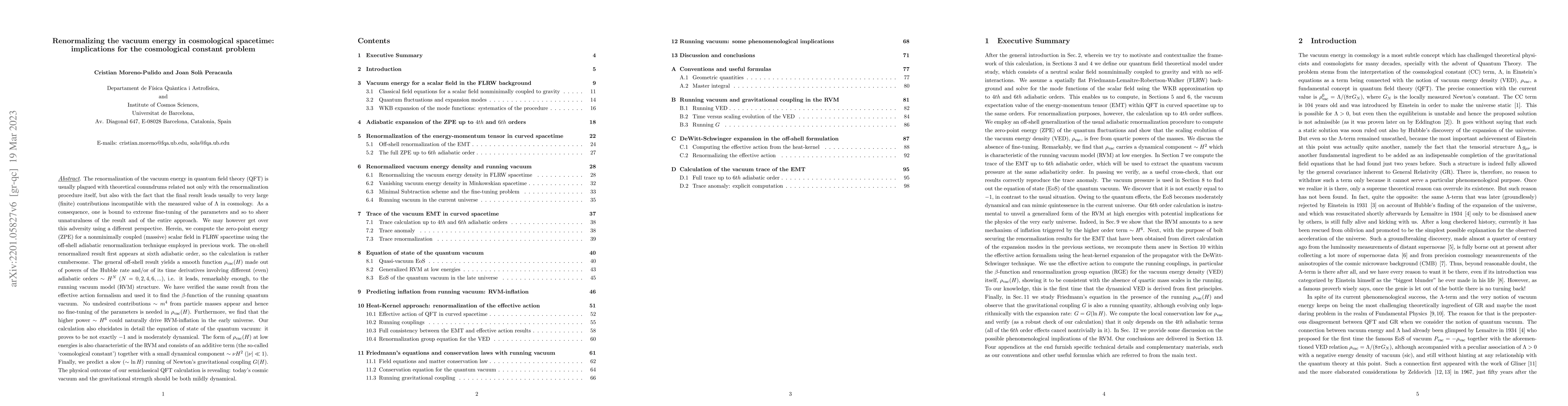 Thumbnail for Renormalizing the vacuum energy in cosmological spacetime: implications
  for the cosmological constant problem