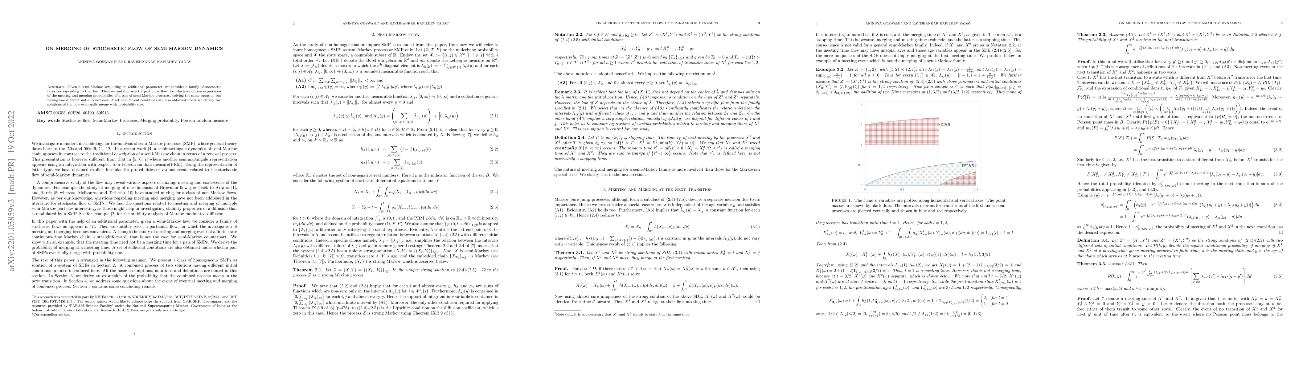 Thumbnail for On Merging of Stochastic Flow of Semi-Markov Dynamics